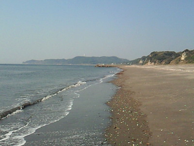 上総湊海浜公園の砂浜